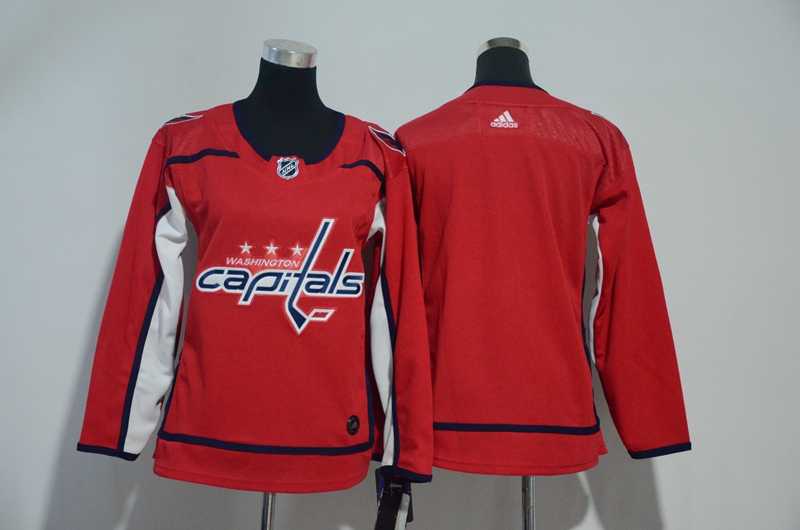 Youth Washington Capitals Blank Red Adidas Stitched Jersey